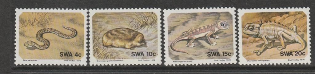 TSS Kavel 830137 Namibië SWA pf minr 440-443 Woestijndieren, Ophalen, Overige landen, Postfris