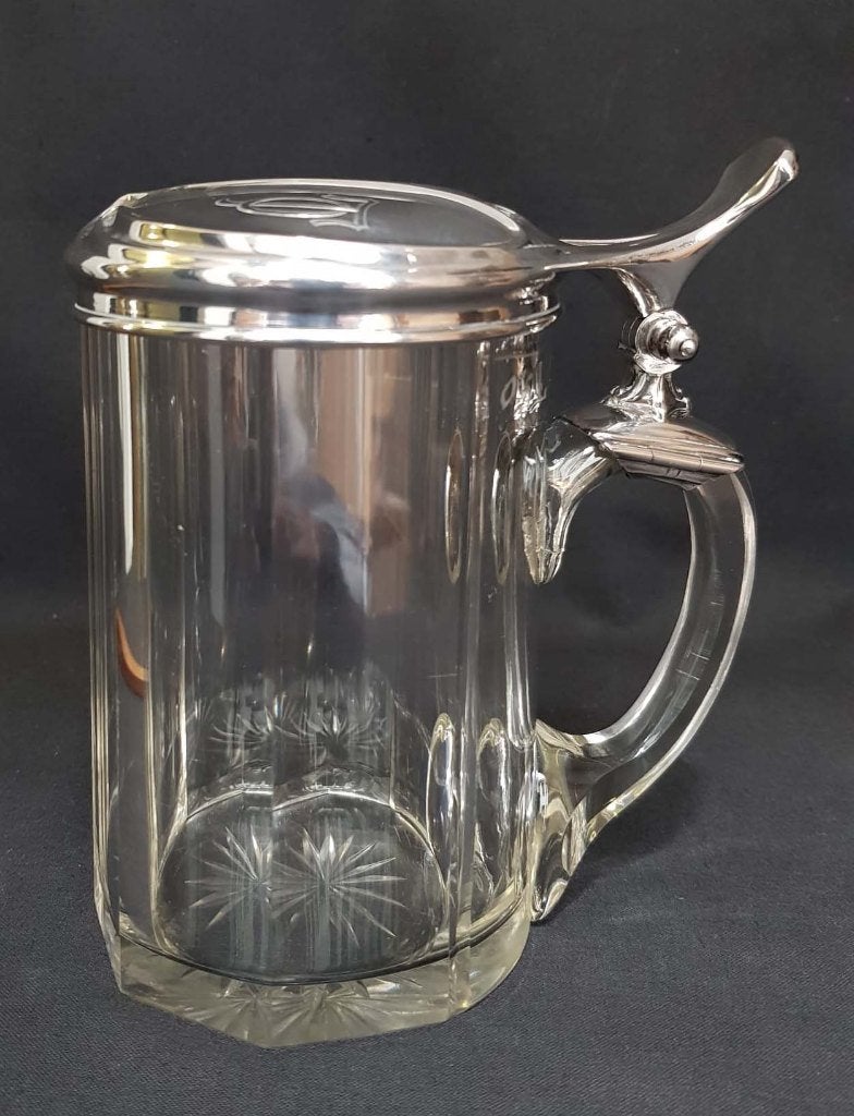 Art Nouveau Bierpul - Julius Herz - Zilver., Ophalen of Verzenden, Zilver