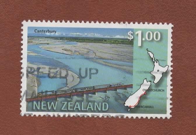 Treinen - New Zealand - 1616 - gebr, Verzenden, Gestempeld, Treinen