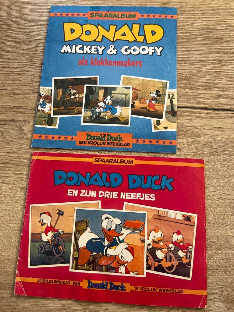 Donald Duck Spaaralbums: Mickey & Goofy, en Drie Neefjes, Boeken, Meerdere stripboeken, Ophalen of Verzenden, Gelezen
