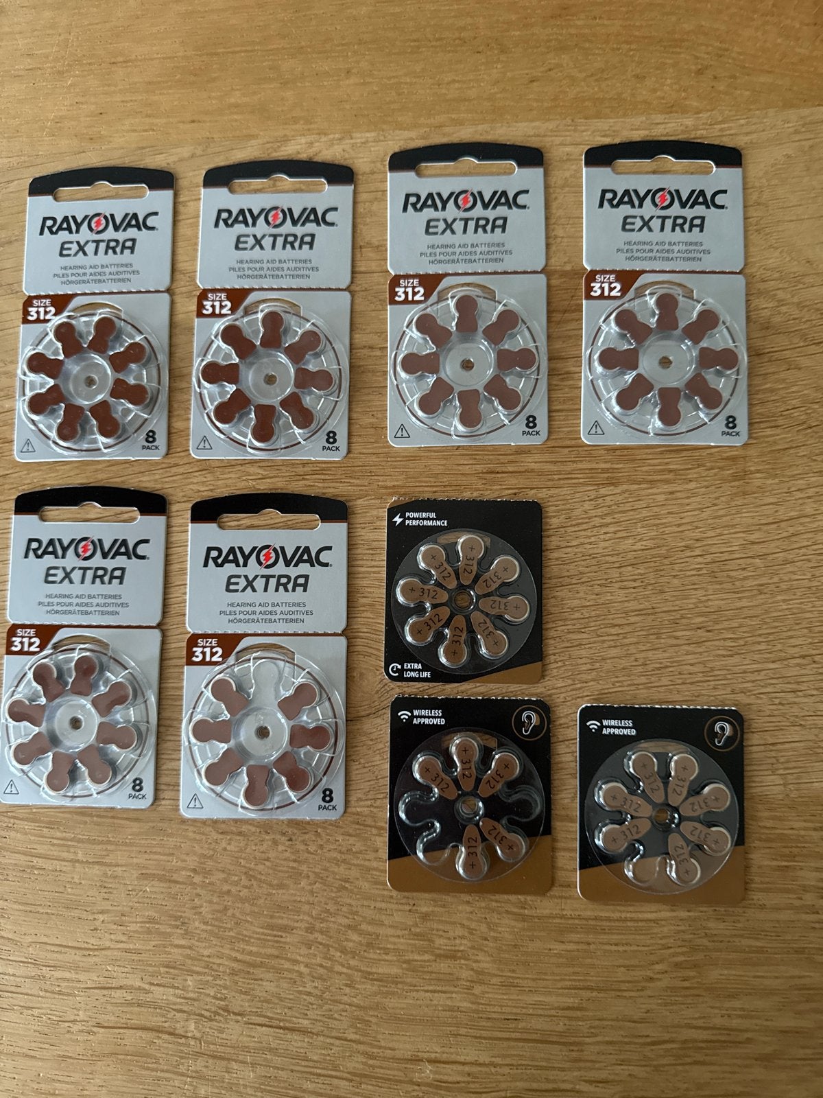 Rayovac Extra gehoorapparaat batterijen maat 312 (8-pack), Ophalen of Verzenden, Nieuw