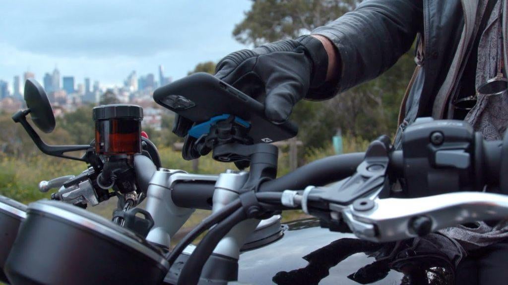 Quad lock systeem voor motor/brommer/fiets #nieuw#, Telecommunicatie, Telefoonhouders, Verzenden, Nieuw, Fiets