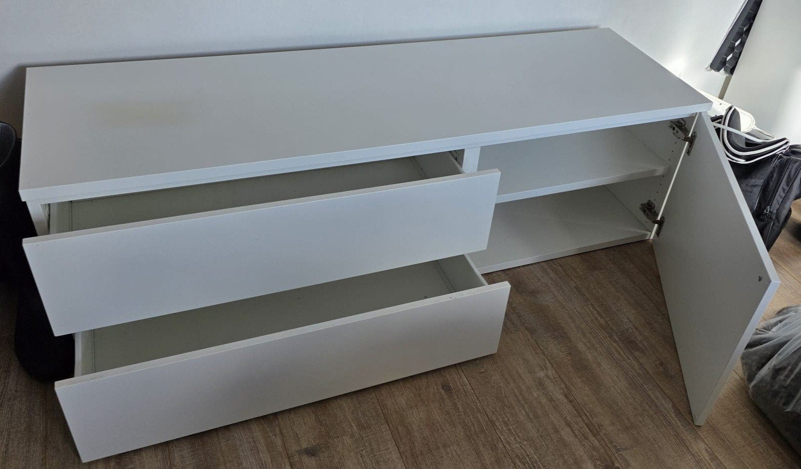 IKEA PLATSA voor het bed, Ophalen, Gebruikt, Wit, 140 cm