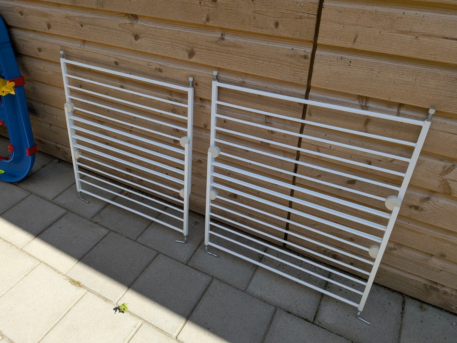 2x Safety1st Wall Fix Traphekje - Uitschuifbaar - Metaal Wit, Ophalen, 100 tot 115 cm, Zo goed als nieuw, Metaal of IJzer