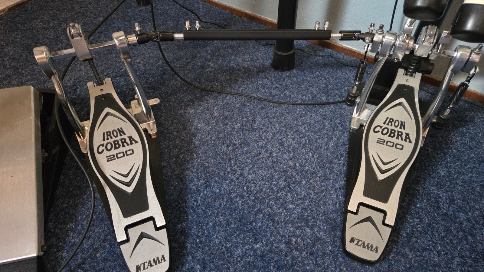 Tama Iron Cobra HP200PTW dubbel basdrumpedaal, Ophalen of Verzenden, Zo goed als nieuw, Tama