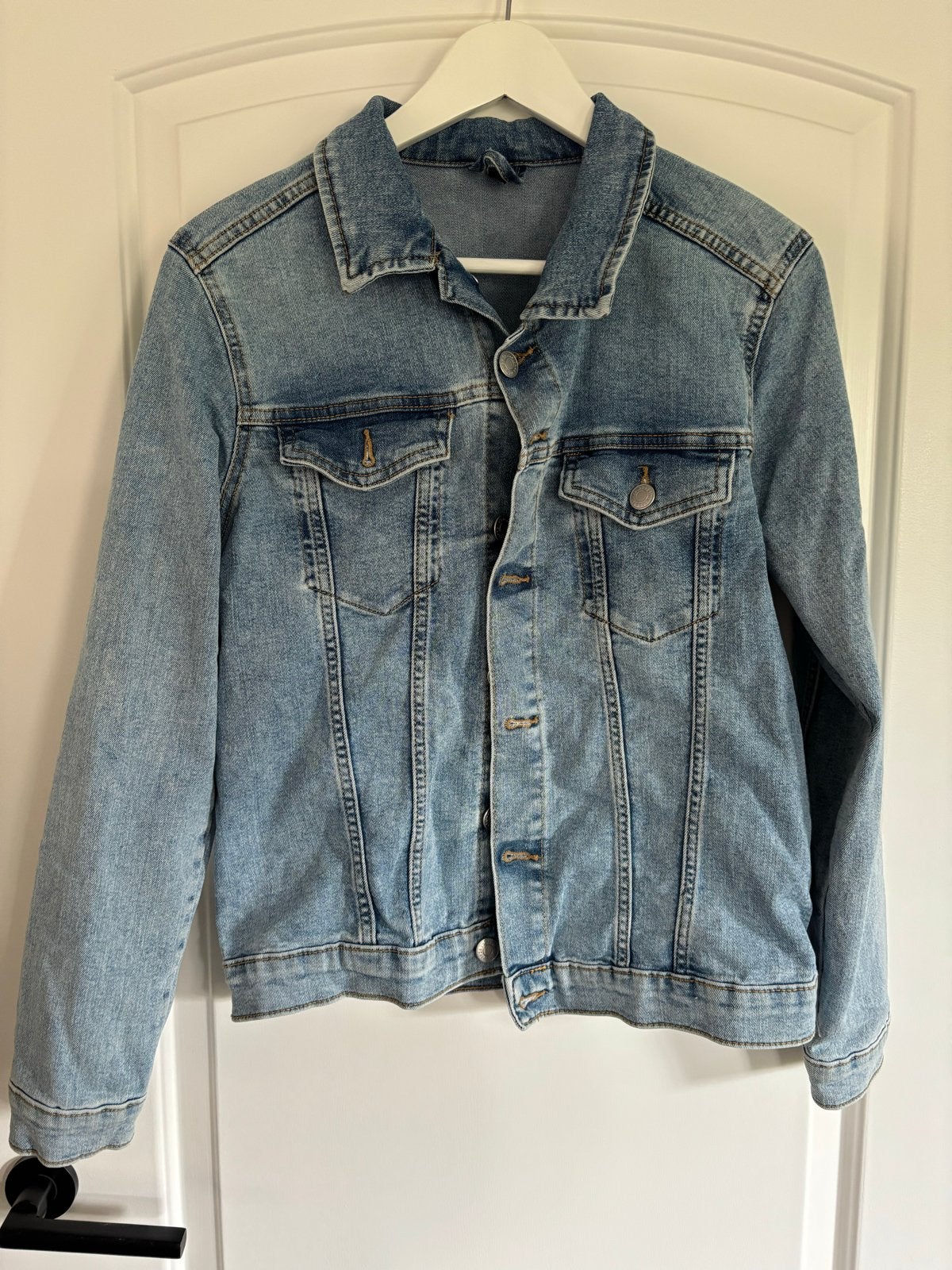 Hema spijkerjasje maat S, Kleding | Dames, Jassen | Zomer, Ophalen of Verzenden, Zo goed als nieuw, Maat 36 (S), Blauw
