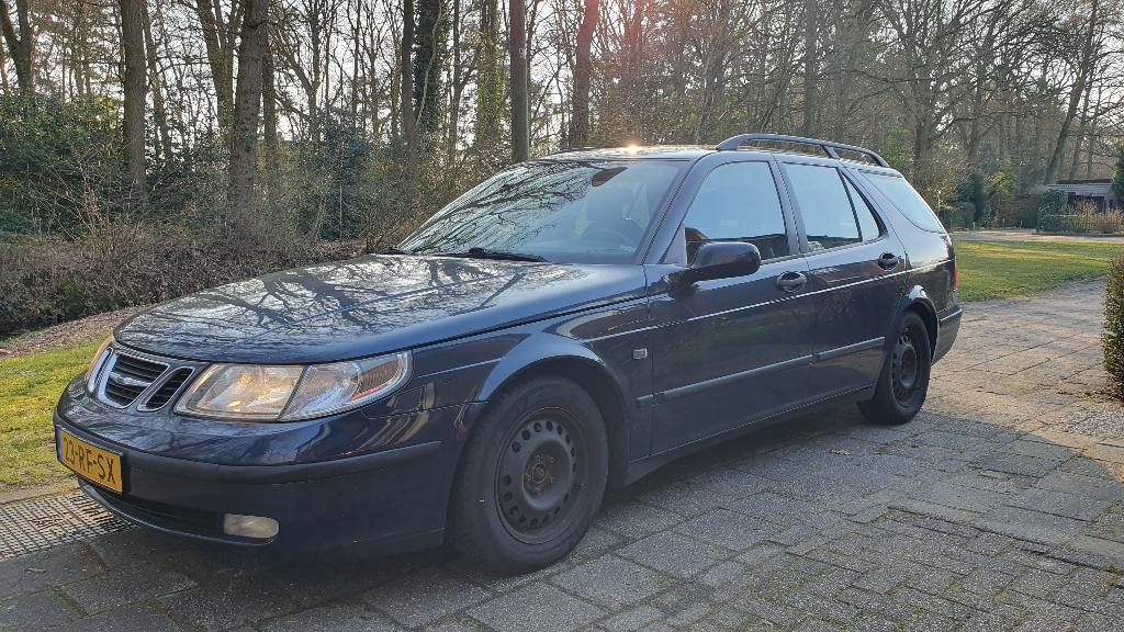 Saab 9-5 2.3 T Estate 2005 Blauw - LPG, Voorwielaandrijving, Stof, 1800 kg, 4 cilinders