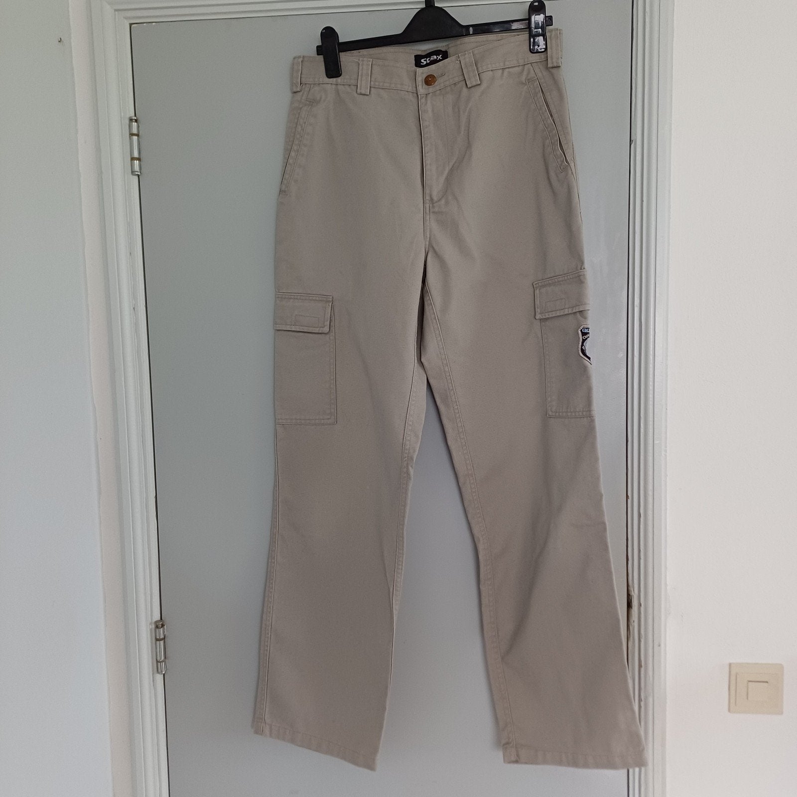 heren/jongensbroek, maat L. merk STAX. kleur beige., Kleding | Heren, Maat 52/54 (L), Beige, Zo goed als nieuw, STAX