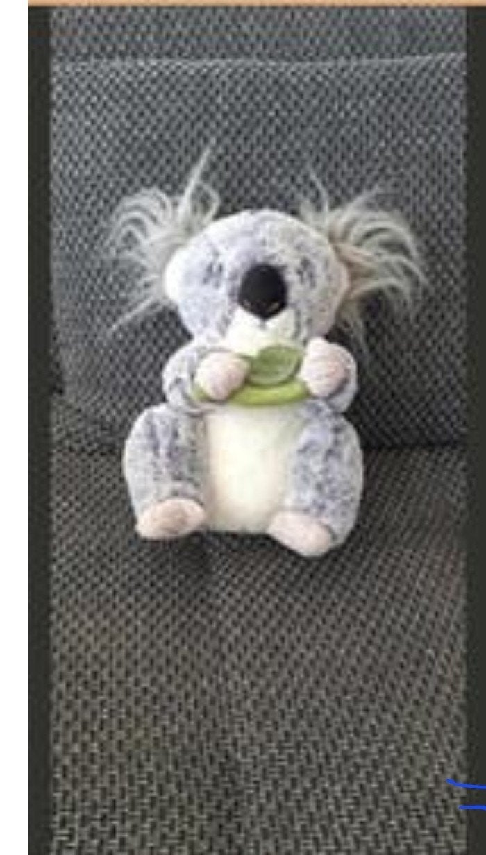 Leuke Koala Knuffel - Grijs met Groen Detail, Overige merken, Overige karakters, Overige typen, Grijs
