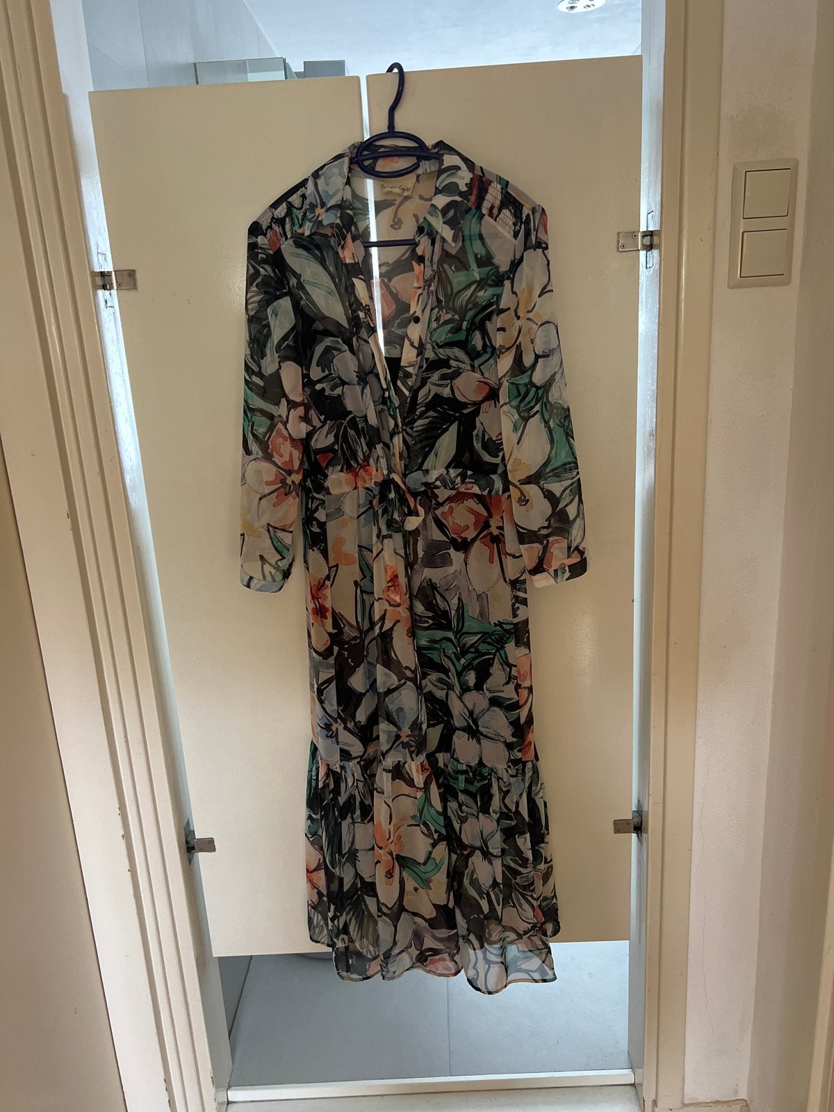 Phase Eight Bloemenprint Maxi Jurk - Maat 38, Kleding | Dames, Meerkleurig, Zo goed als nieuw, Onder de knie, Ophalen