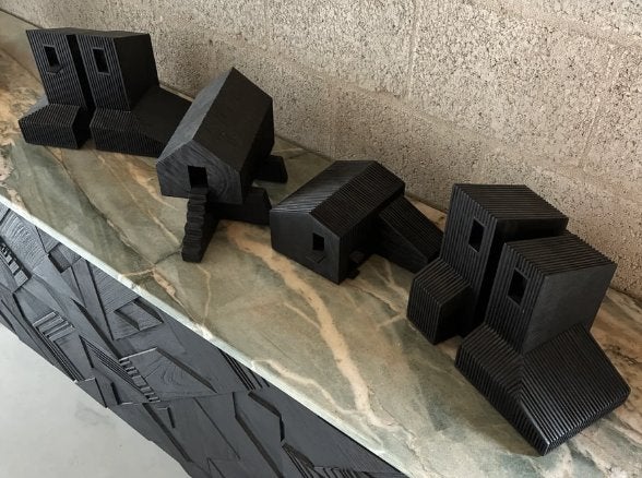 Ethnicraft Farm House Objects - Set 6 stuks, Ophalen of Verzenden, Object, Hout, Handgemaakt