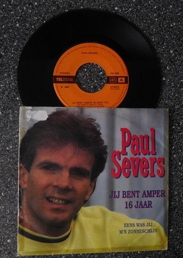 TELSTAR 4765 Paul Severs - jij bent amper 16 (vanaf € 1,50), Ophalen of Verzenden, Zo goed als nieuw, 7 inch, Levenslied of Smartlap