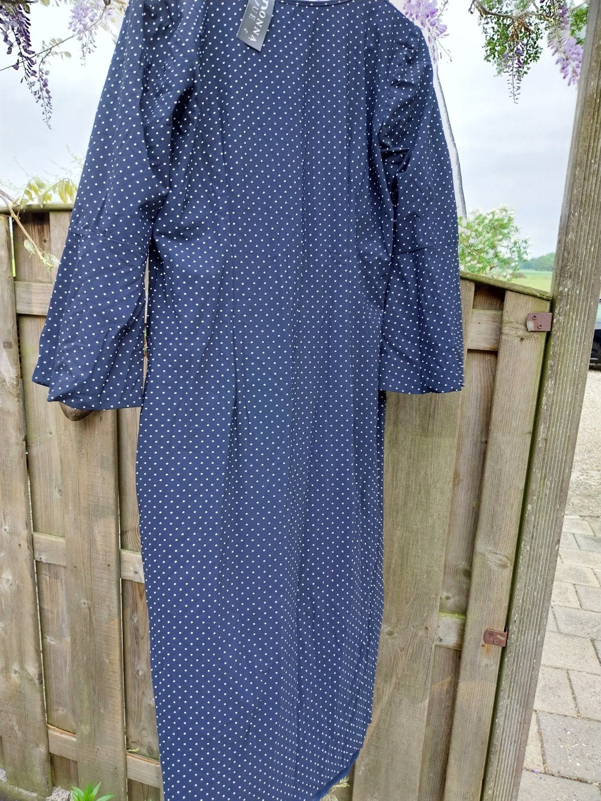 Nieuwe Donna Due jurk met prijskaartje, Blauw, Maat 46/48 (XL) of groter, Nieuw, Ophalen of Verzenden