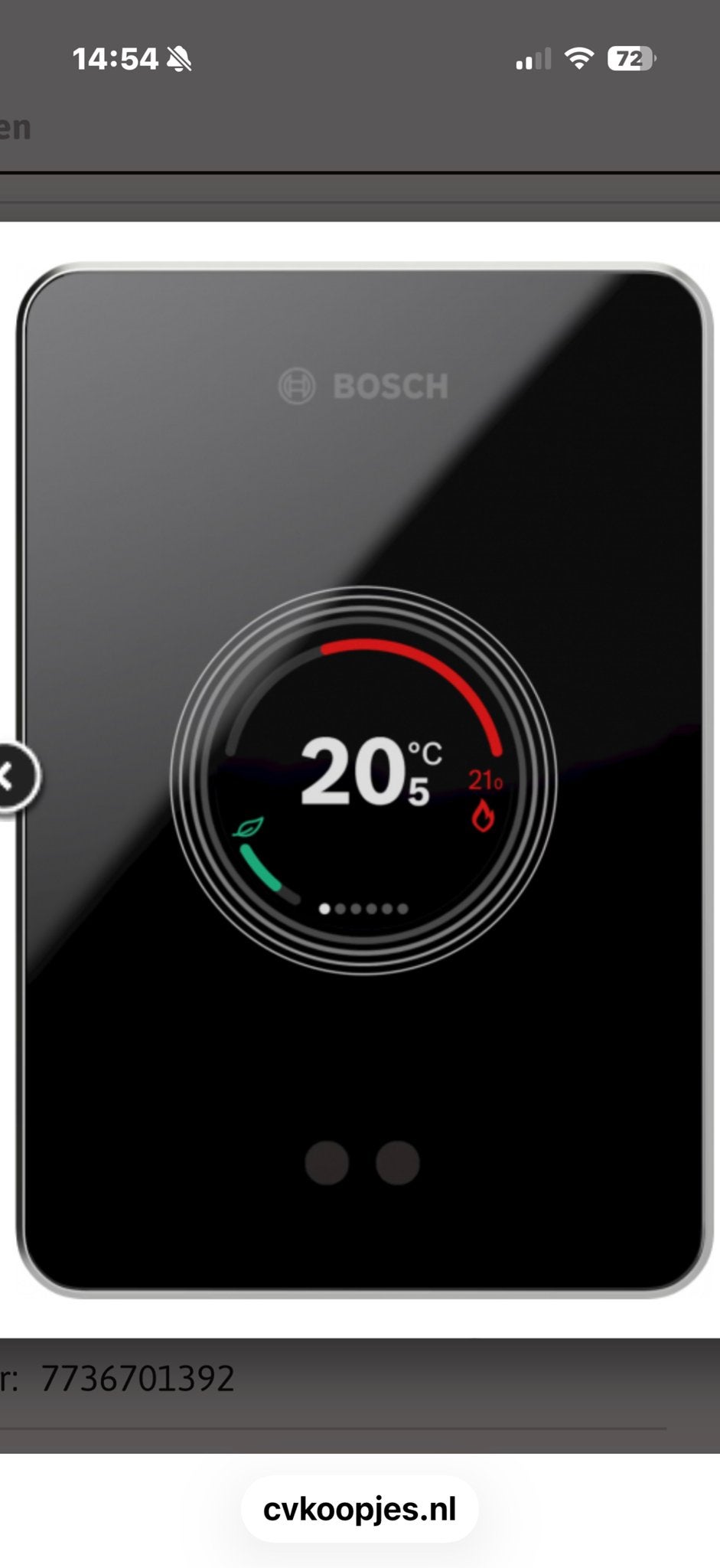 Bosch EasyControl slimme thermostaat, Doe-het-zelf en Verbouw, Ophalen of Verzenden, Slimme thermostaat, Nieuw