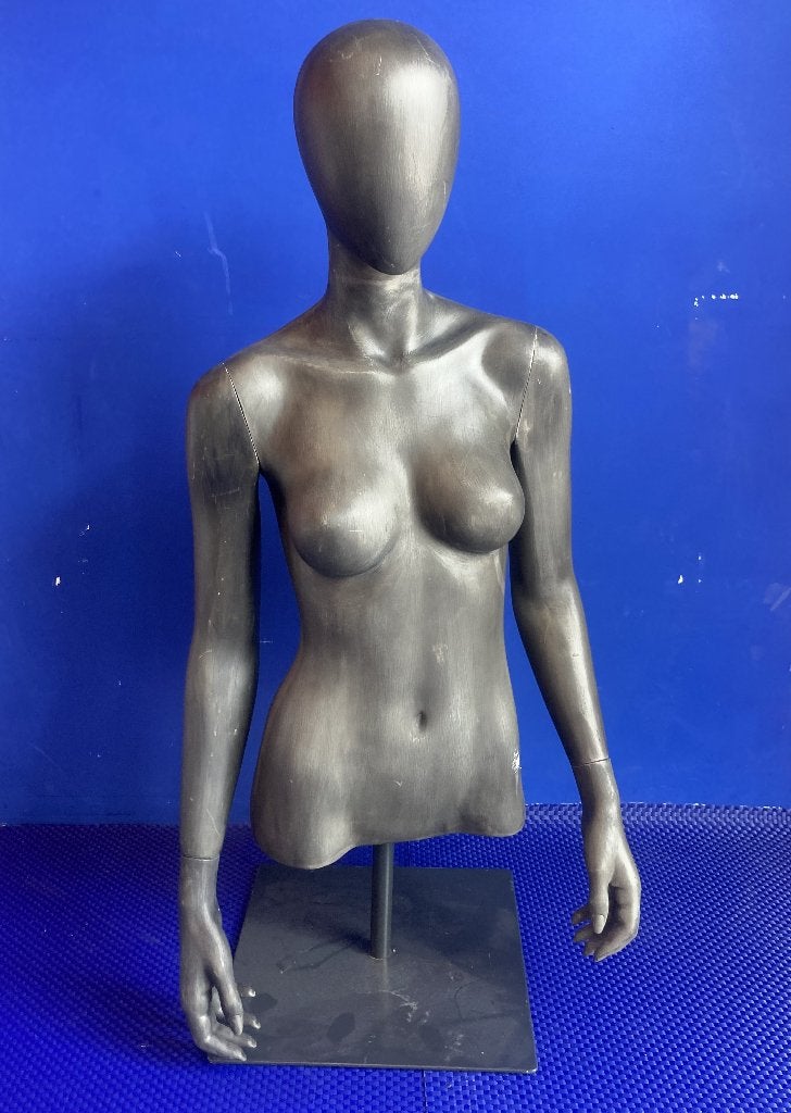 Paspop torso buste betonlook female, Ophalen, Gebruikt, Paspop