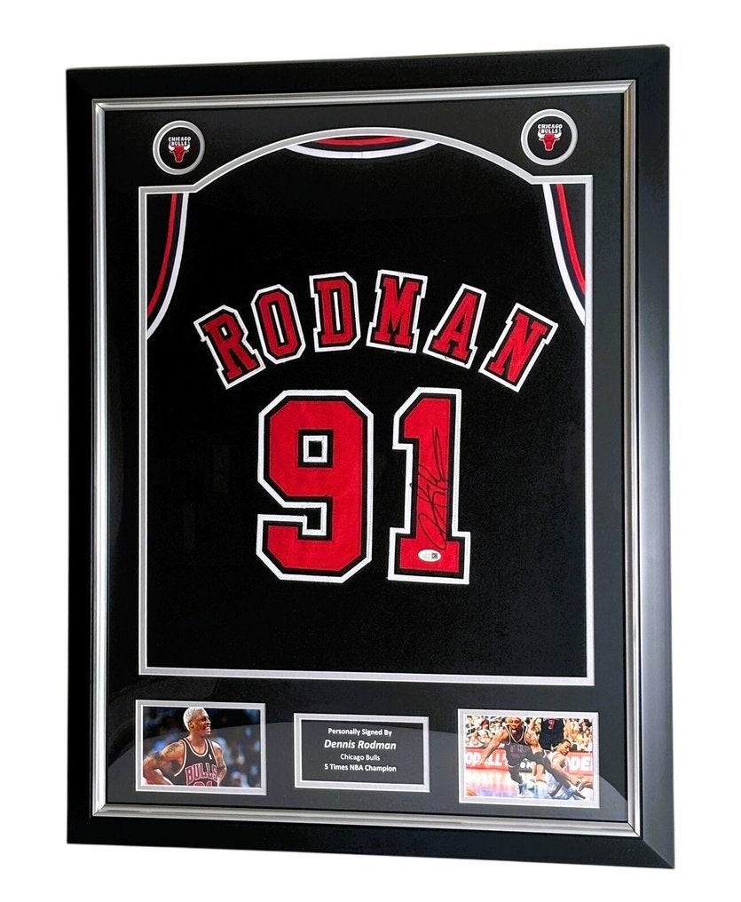 Dennis Rodman Signed Jersey premium frame, Overige typen, Nieuw, Ophalen of Verzenden, Sport Memorabilia Netherlands