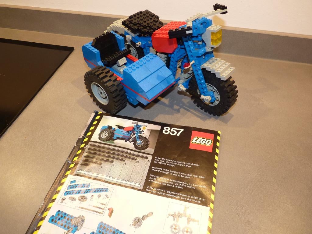 Lego Technic 857 Motorcycle, Gebruikt, Lego, Compleet, Ophalen of Verzenden