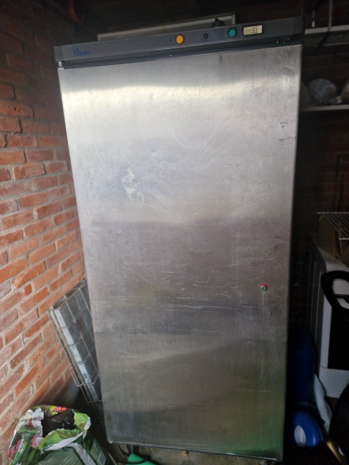 Jumbo RVS Diepvrieskast - Perfect voor Horeca of Thuis, Gebruikt, Minder dan 60 cm, 160 cm of meer, Vrijstaand
