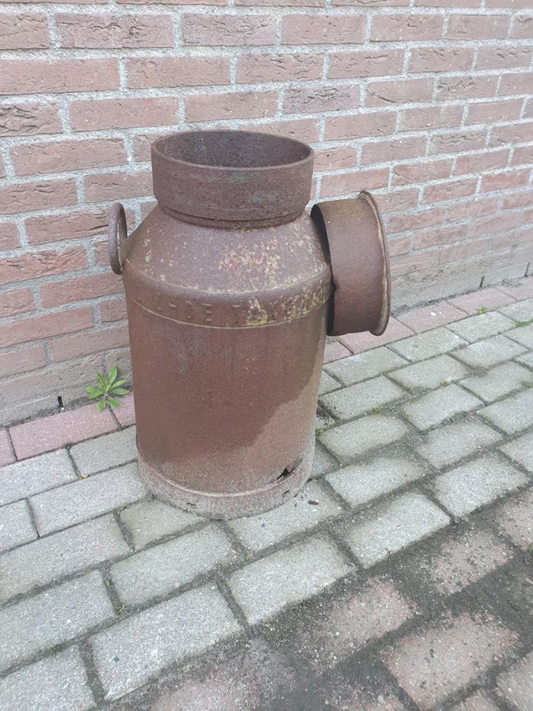 Oude roestige melkbus - Decoratief item, Antiek en Kunst, Ophalen
