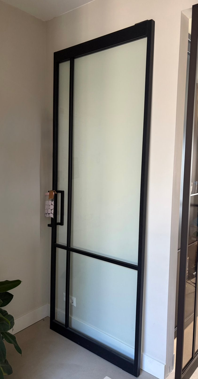 Taatsdeur staallook – zwart – 89 x 232 cm, Ophalen, 80 tot 100 cm, 215 cm of meer, Binnendeur