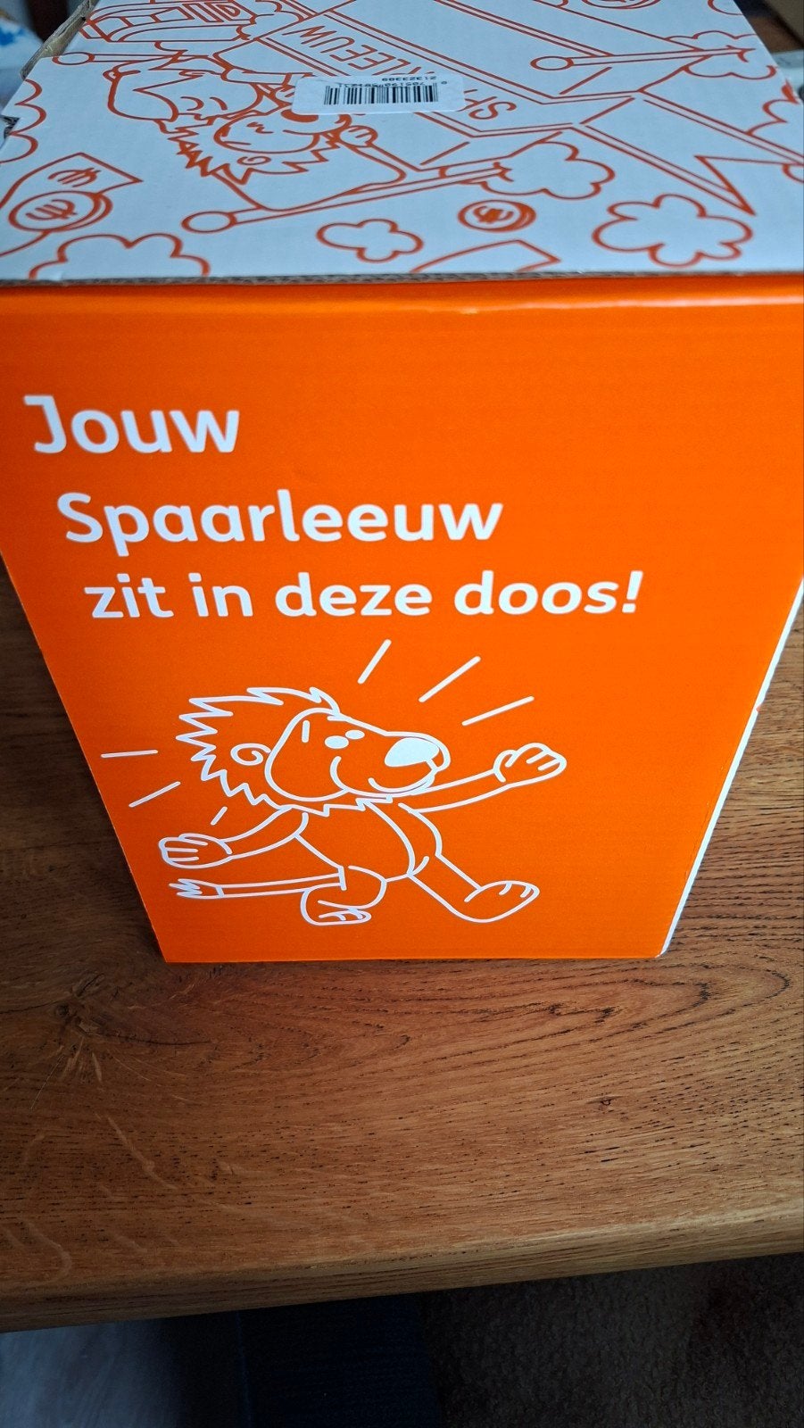 Nieuwe oranje spaarleeuw spaarpot, Ophalen, Nieuw, Overige materialen, Dier