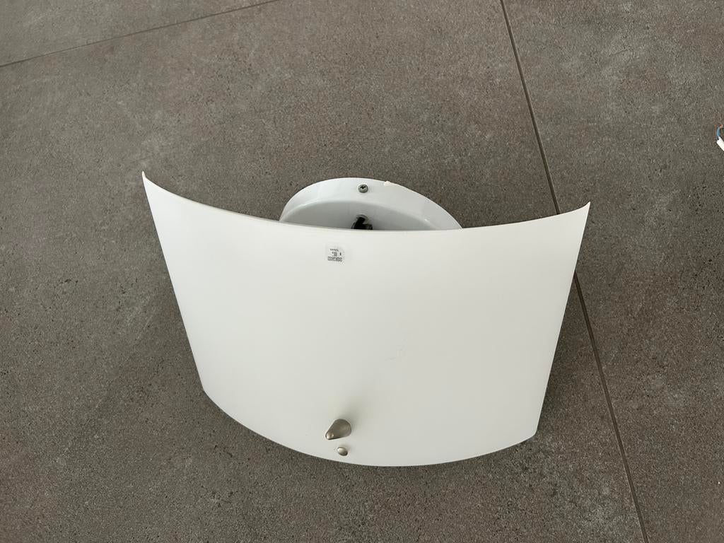 Vetri Murano wit design glazen wandlampen (inside), Huis en Inrichting, Ophalen of Verzenden, Zo goed als nieuw