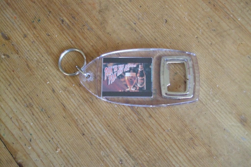 Vos bier opener (nr.1) cq sleutelhanger, Ophalen of Verzenden, Nieuw, Flesopener, Overige merken