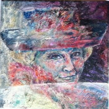 " Prinses Beatrix " Acryl op doek van Lizan van Dijk, Ophalen of Verzenden, Ophangklaar, Overige technieken, Figuren