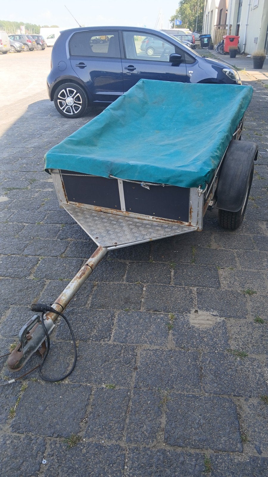 Handige aanhanger, enkelasser, aanhangwagen, kar, Auto diversen, Aanhangers en Bagagewagens, Ophalen