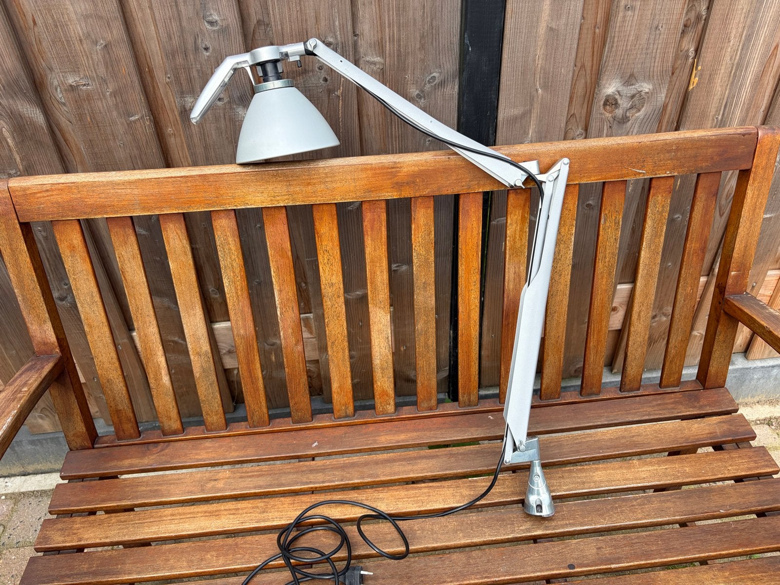 Luceplan Fortebraccio D33 Bureaulamp - Meda/Rizzetto Design, Ophalen of Verzenden, Gebruikt, Metaal, Overige fittingen