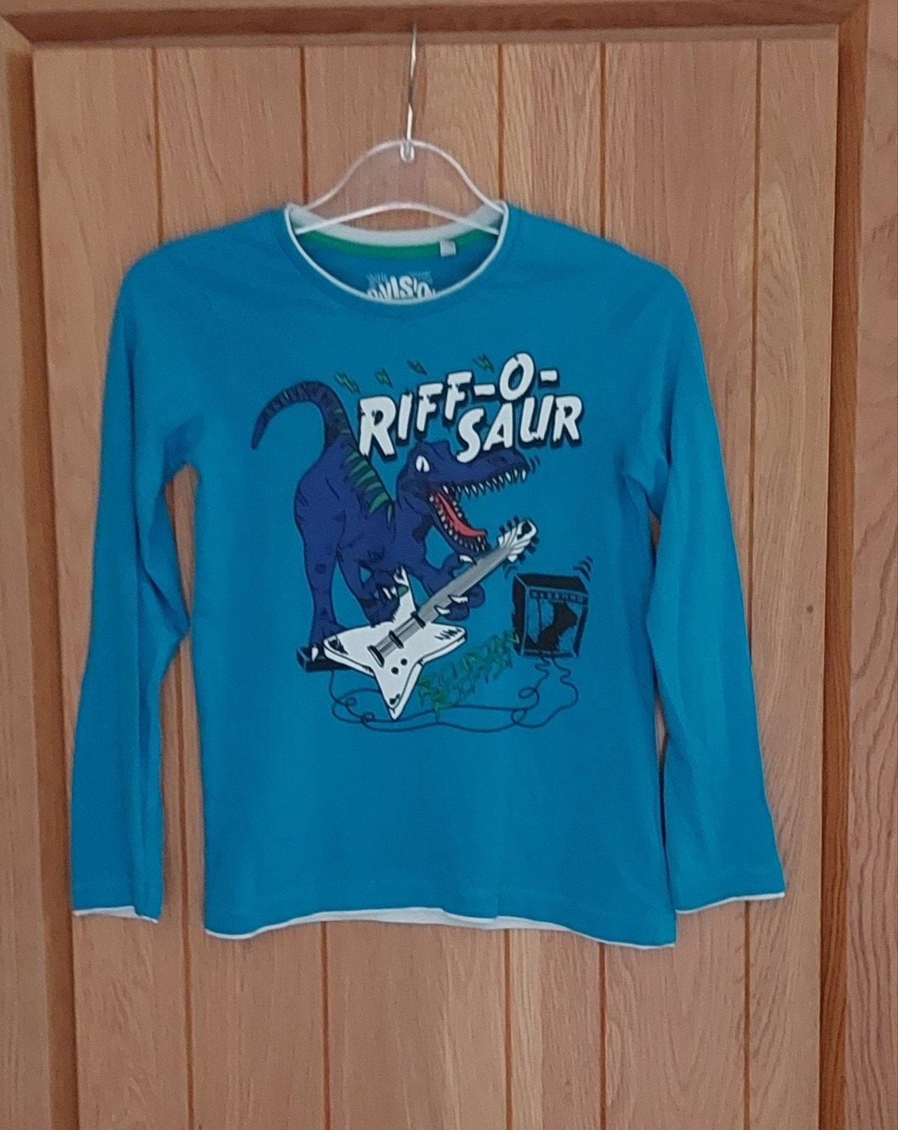 Palomino shirt met Dinosaurus - Maat 128, Ophalen, Palomino, Zo goed als nieuw, Shirt of Longsleeve