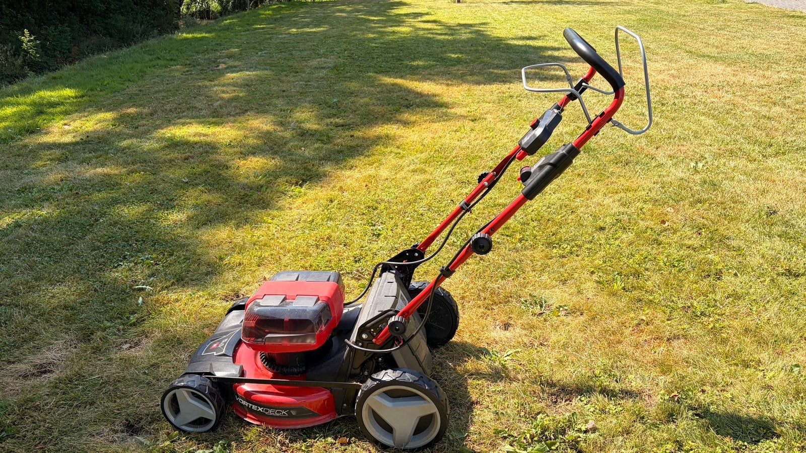 In goede staat Einhell accu grasmaaier, Tuin en Terras, Grasmaaiers, Ophalen, Gebruikt, Accu-grasmaaier