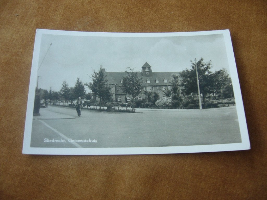 SLIEDRECHT  =  GEMEENTEHUIS, Verzamelen, Ophalen of Verzenden, 1940 tot 1960, Gelopen