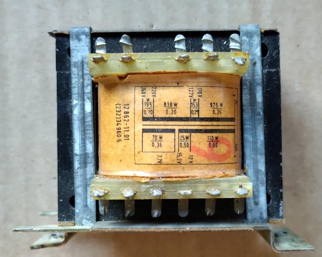Voedingstransformator trafo ongebruikt, Hobby en Vrije tijd, Elektronica-componenten, Ophalen of Verzenden, Zo goed als nieuw