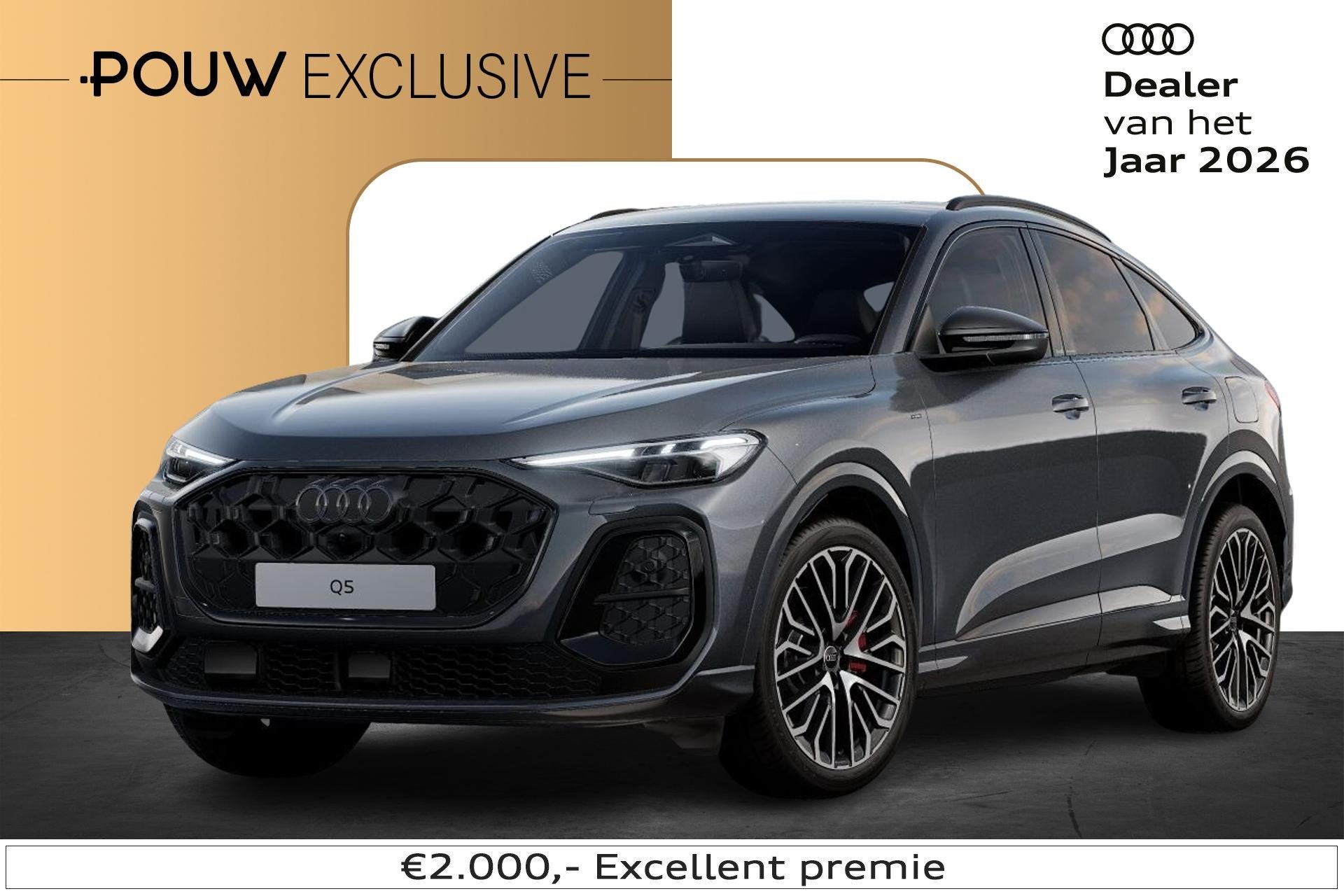 Audi Q5 Sportback 2.0 TFSI e-hybrid quattro S Edition Compet, Auto's, Audi, Bedrijf, Te koop, Q5, 360° camera, 4x4, ABS, Achteruitrijcamera