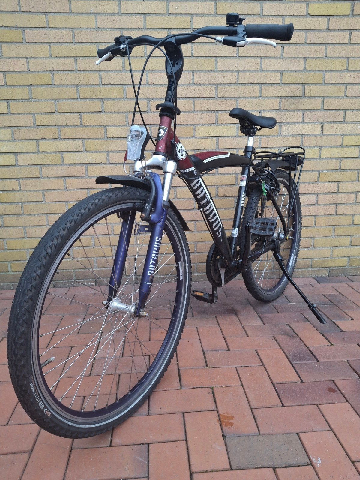 48 cm 26 inch Batavus Snake 3 versnellingen terugtraprem, Fietsen en Brommers, Gebruikt, Velgrem, Batavus, Handrem