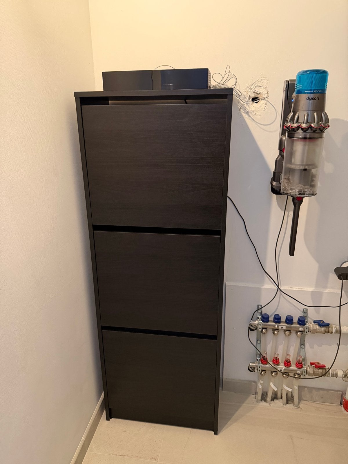 IKEA Schoenenkast met 3 vakken, donkerbruin, Huis en Inrichting, Ophalen, Zo goed als nieuw