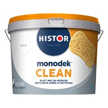3x 10L Histor Monodek Clean Muurverf Intuitive (warm beige), Ophalen, Beige, 10 tot 15 liter, Verf