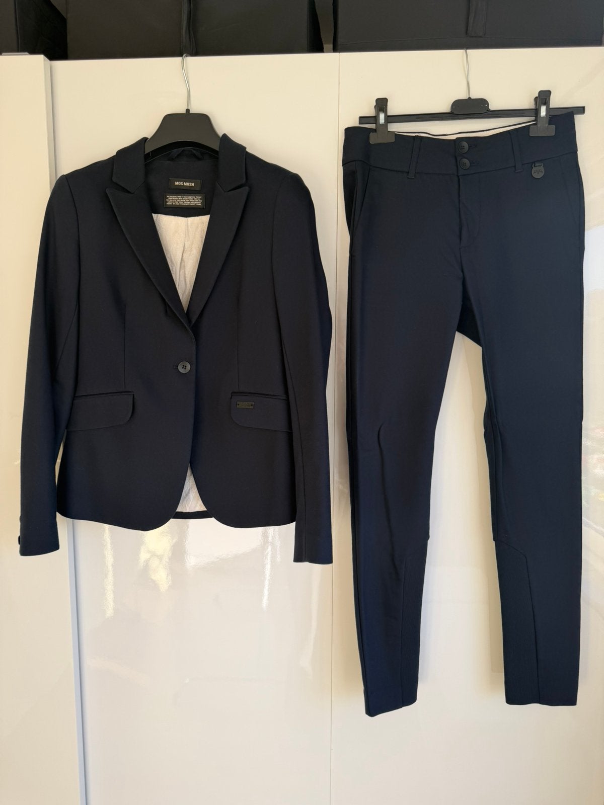 TE KOOP - donkerblauw Mos Mosh pak, Kleding | Dames, Ophalen of Verzenden, Zo goed als nieuw, Maat 36 (S), Blauw