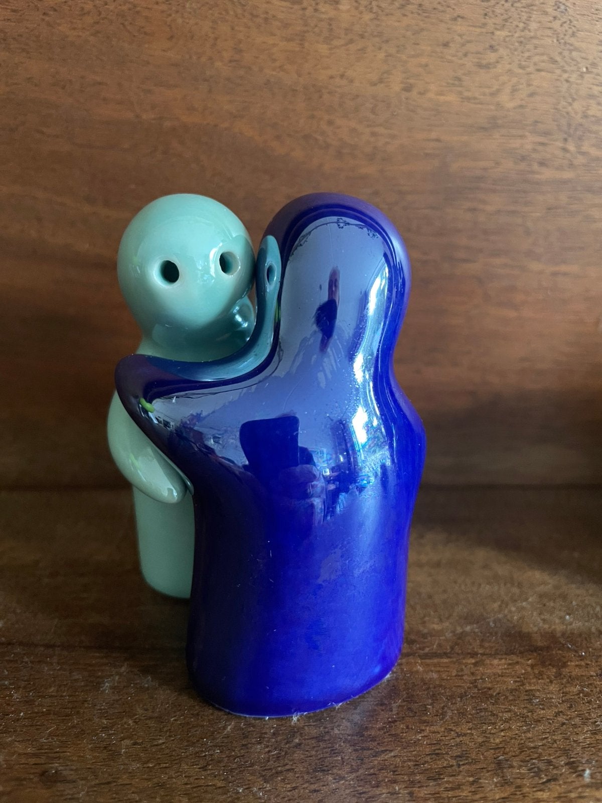 Keramisch Yin & Yang peper & zout stel, Ophalen of Verzenden, Zo goed als nieuw