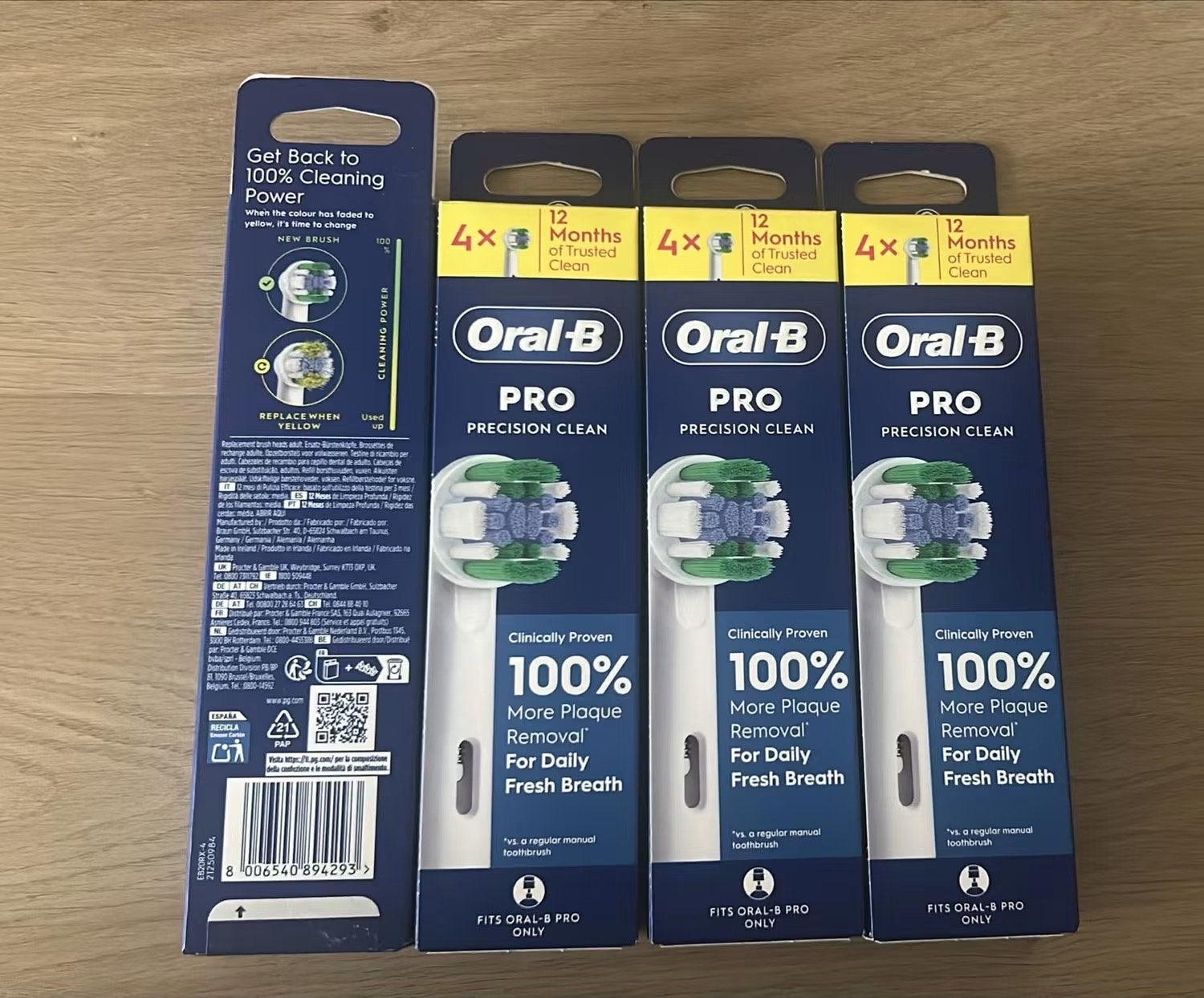 Oral-B PRO Opzetborstels - Diverse types (4 stuks per pak), Ophalen of Verzenden, Nieuw, Mondverzorging