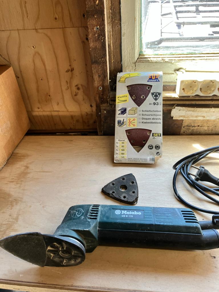 Metabo DS E 170 Deltaschuurmachine met schuurpapier, Doe-het-zelf en Verbouw, Gereedschap | Schuurmachines, Ophalen, Gebruikt