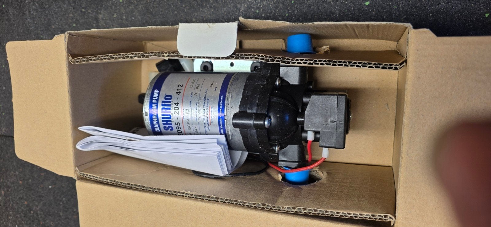 shurflo Waterpomp nieuw., Caravans en Kamperen, Camper-accessoires, Ophalen, Nieuw