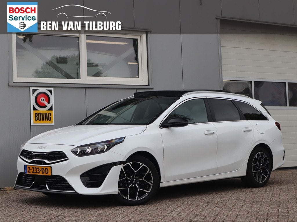 Kia Ceed Sportswagon 1.5 T-GDi GT-Line / Pano / Half Leder /, Auto's, Kia, Gebruikt, 4 cilinders, 160 pk, Wit