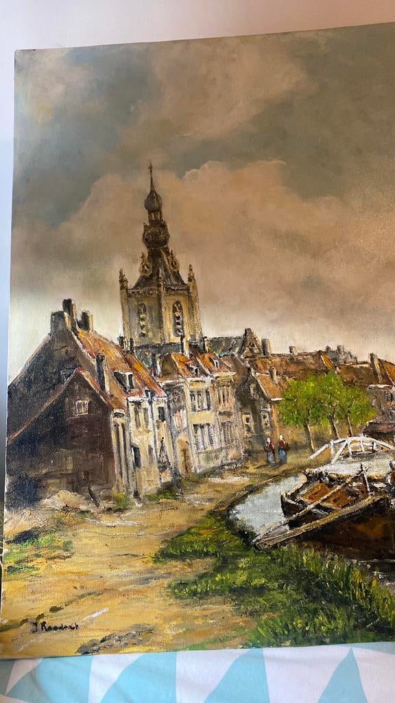 Olie verf oud overschie. Kerkje, Ophalen