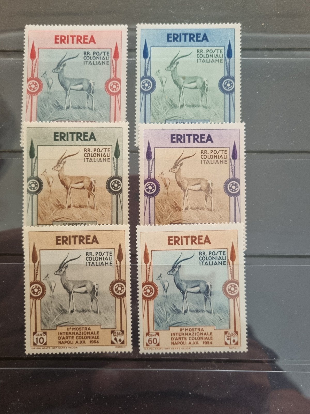 Eritrea Postzegels - Gazelle Motief, 1934, Ophalen of Verzenden, Overige landen