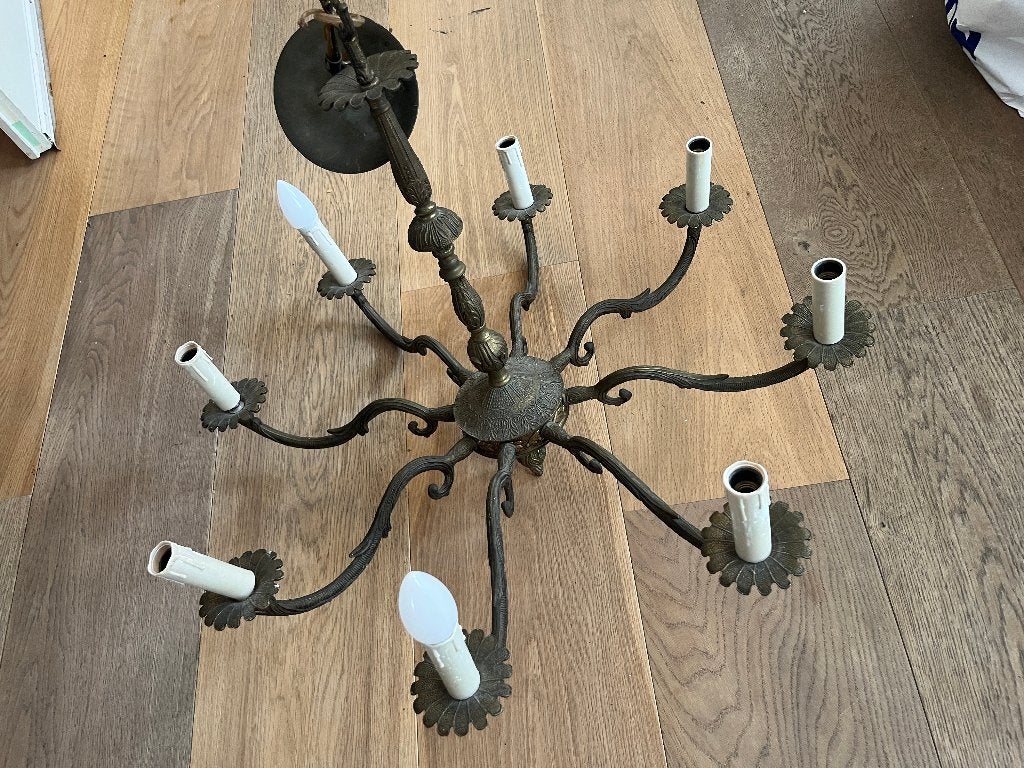 antieke lamp, Ophalen
