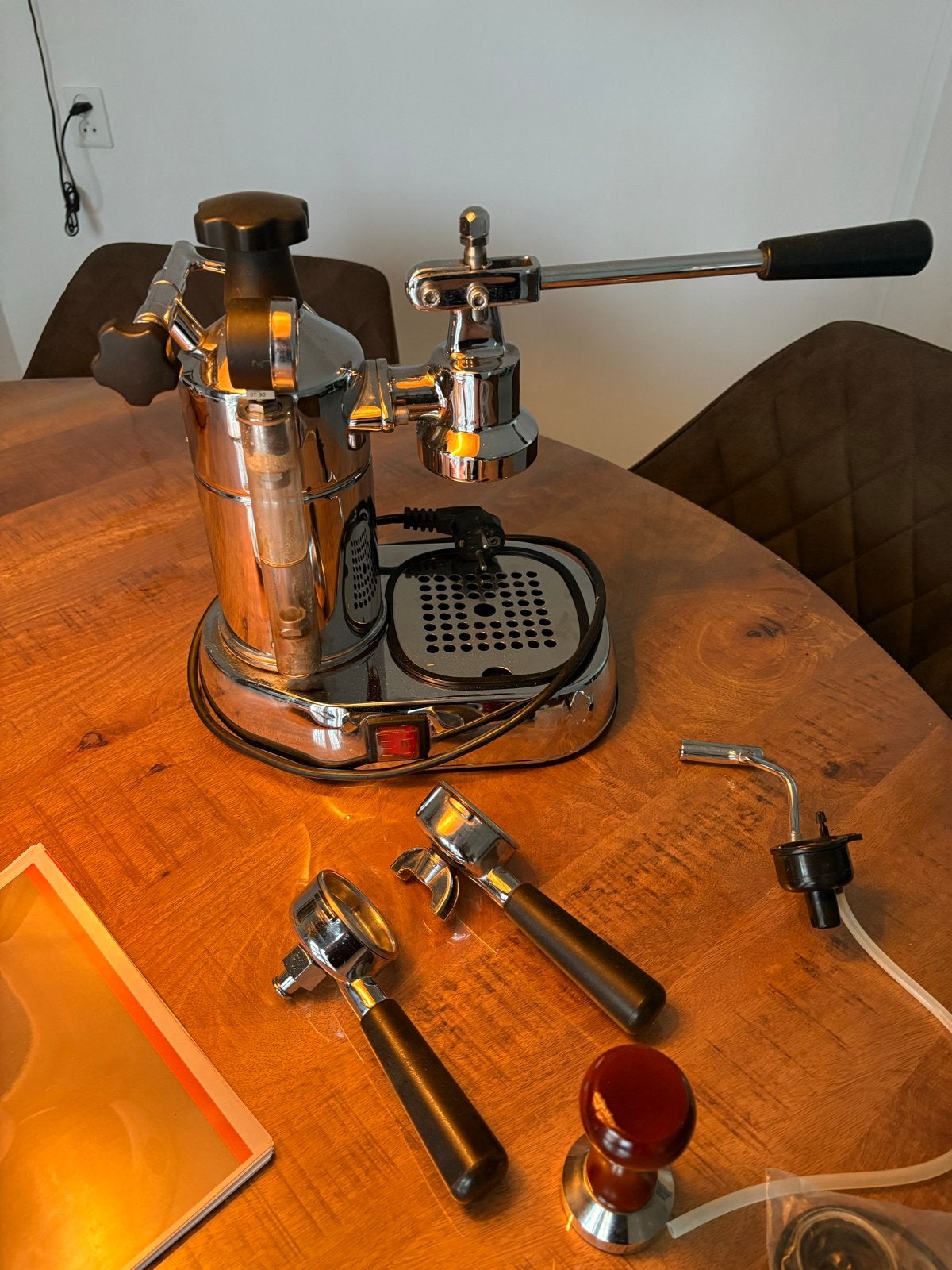 La Pavoni Professional Espressomachine, Espresso apparaat, 10 kopjes of meer, Gemalen koffie, Zo goed als nieuw