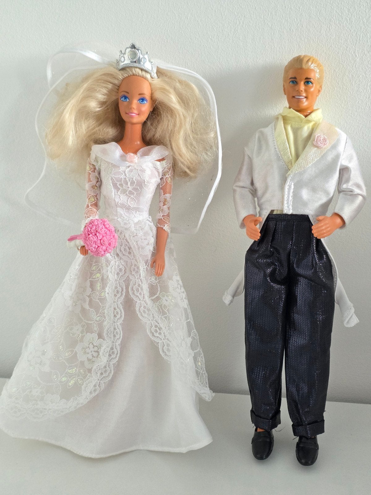 Barbie en Ken Bruidspaar - jaren 90, Ophalen of Verzenden, Gebruikt, Barbie