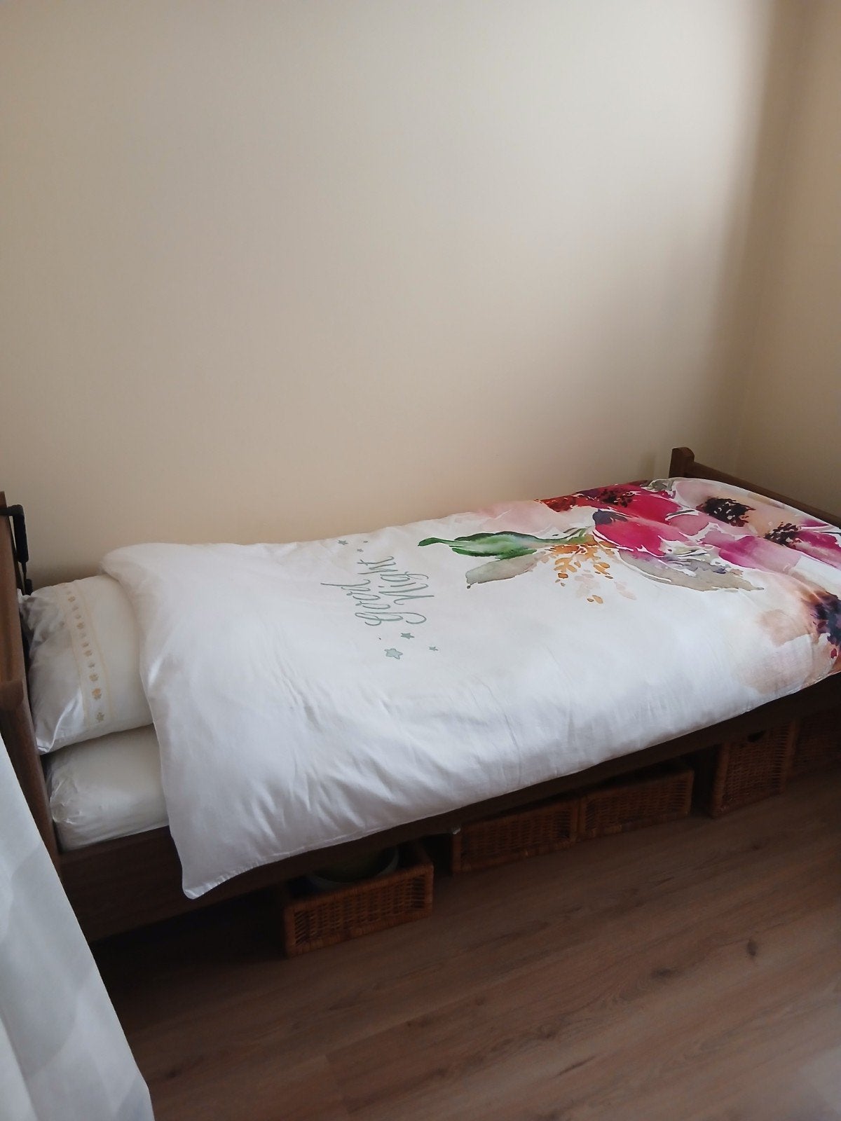 Seniorenbed, Huis en Inrichting, Slaapkamer | Bedden, Eenpersoons, 90 cm, Hout, Ophalen of Verzenden